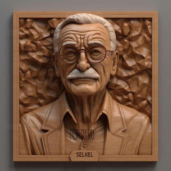 Stan Lee 1 stl model for CNC